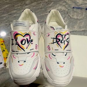 Dolcegabbana print calfskin Daymaster sneakers